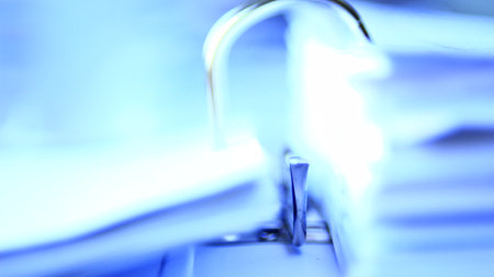 Dental teeth orthodontic dentistry teachng model with gums and tooth enamel.の写真素材