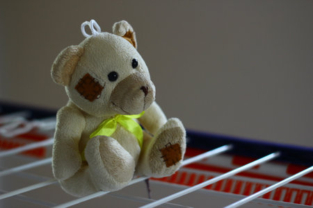 Teddy bear, soft focus, shallow DOF
