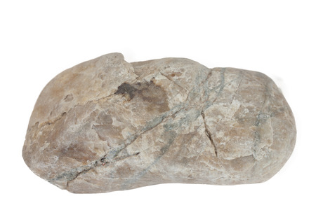 Natural stone isolated on white background の写真素材