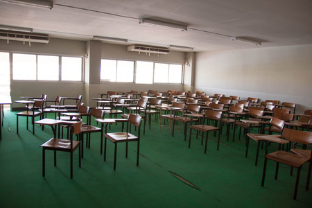 chairs in the big classroom