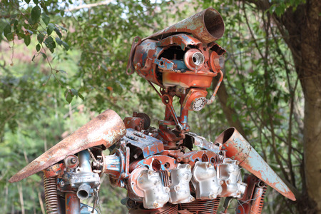 Robot scrap thailandの写真素材