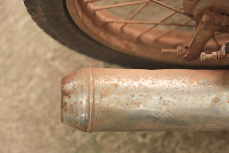 Exhaust motorbikes rustの写真素材