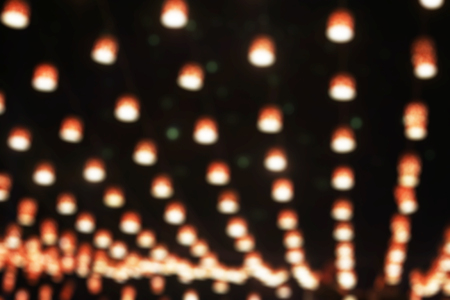 Temple Festival blur in Thailandの写真素材