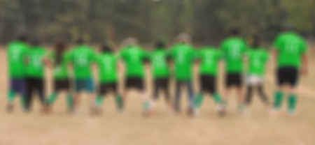 Many  exercises green background blur.の写真素材
