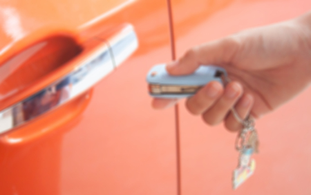 Car remote control car orange blurの写真素材