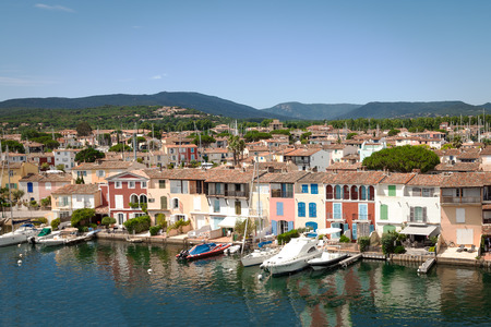 French Venice - Port Grimaud, Provence, Franceの写真素材