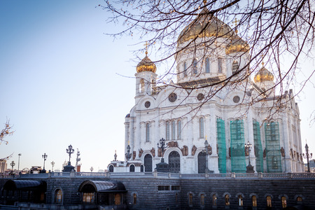 View of the Cathedral of Christ the Saviorの写真素材