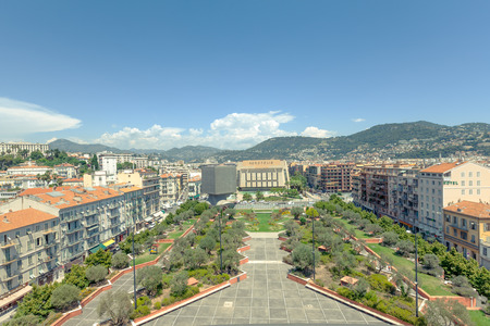 Views of the multimedia center and congress center in Niceの写真素材