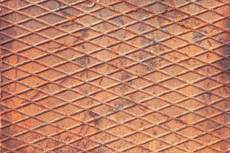 Background image in the form of sheet steel Lozenge corrugatedの写真素材