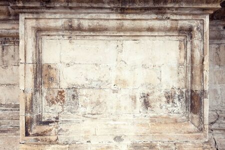 Background in the form of marble panels on the wallの写真素材