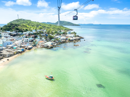 View from the fishing villageの写真素材