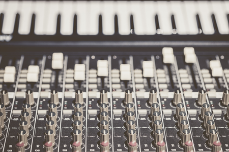 sound mixer & piano keys