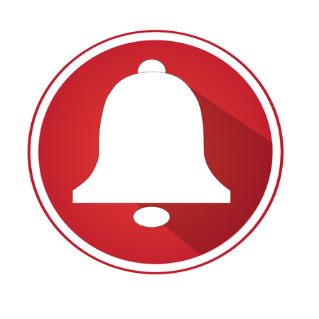 bell icon flat designのイラスト素材