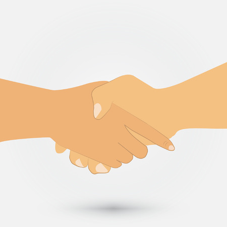 Logo shake hand business vector.のイラスト素材