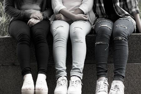 Asian college studentの写真素材