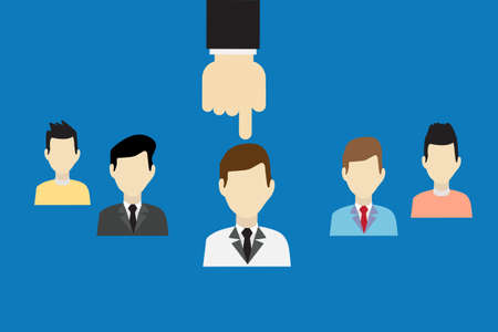 Vector human resources  design.のイラスト素材