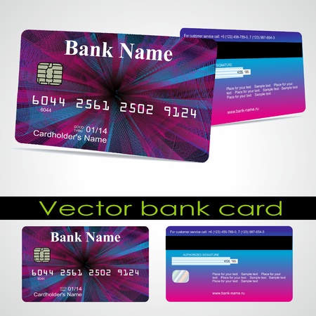 Bank card customer. Vector. のイラスト素材
