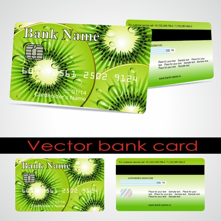 Bank card customer. Vector. のイラスト素材