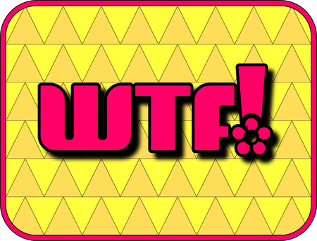 A fun icon with WTF! (What The F*ck!)のイラスト素材