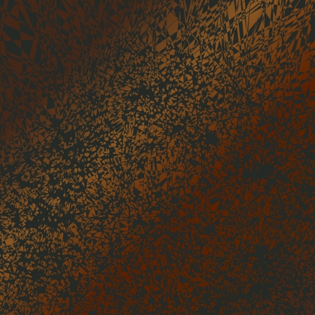 A grunge background with a heavily distorted kinetic pattern in a gradient from brown to red.のイラスト素材