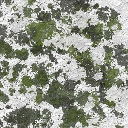 the background is mottled green white gray with a raised textureの写真素材
