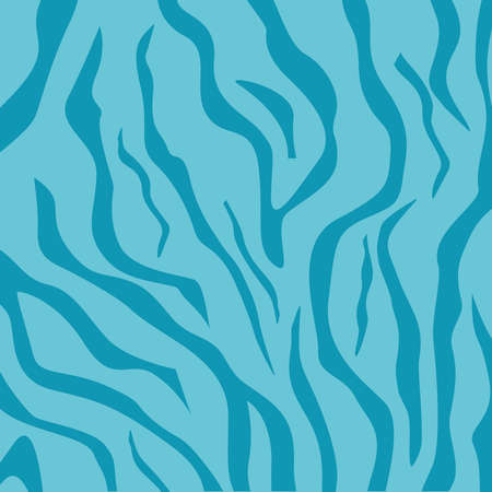 blue square-shaped background with blue tiger print stripes like a tigerのイラスト素材