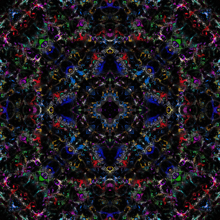 Seamless Background Pattern made from Blue Pansy Butterflies in fancy colors