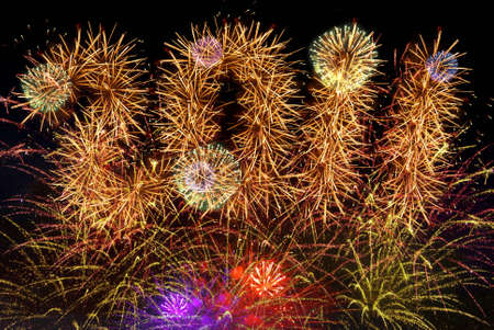 New Year fireworks in 2011 for your design