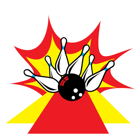 vector image playing of keglingのイラスト素材