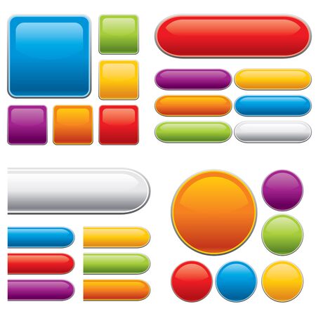 set vector color buttons for your designのイラスト素材