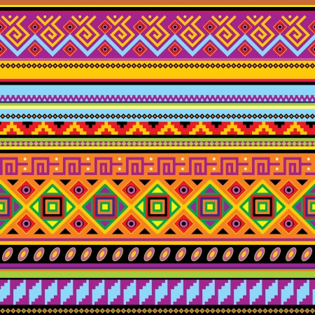 seamless background with a mexican ornamentのイラスト素材