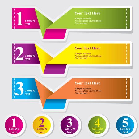 set  labels for your designのイラスト素材