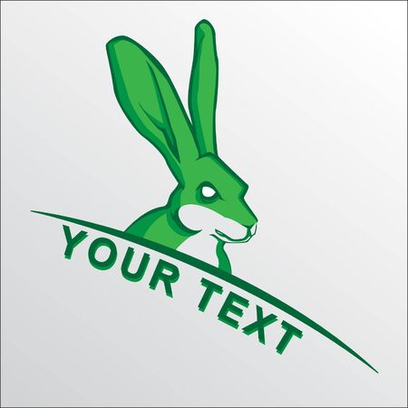 Rabbit mascot vector illustrationのイラスト素材
