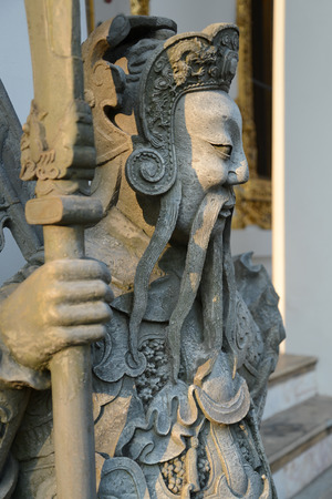 Statue chinese style in Wat Pho, Bangkok thailand.の写真素材