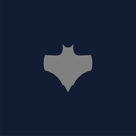 Premium bat  design. abstract icon bat vector illustrationのイラスト素材