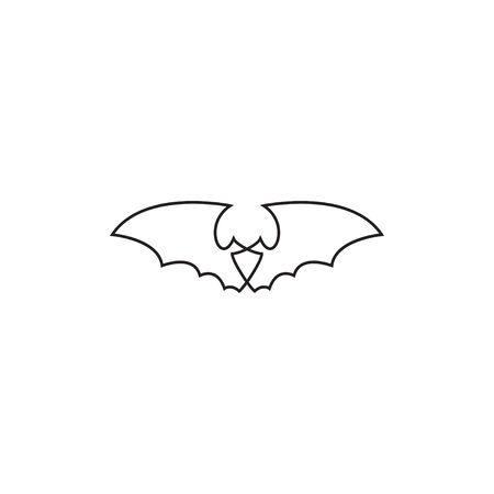 Premium bat  design. abstract icon bat vector illustrationのイラスト素材
