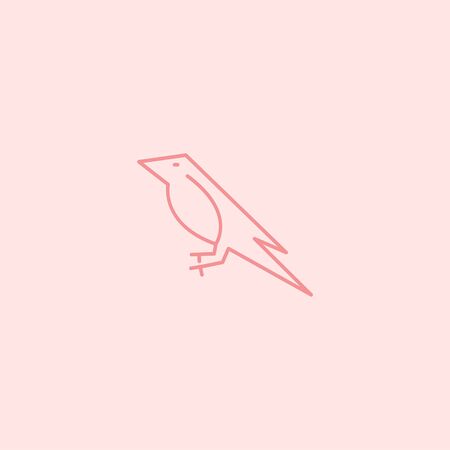 Premium Bird  with modern concept. Bird icon vector illustrationのイラスト素材