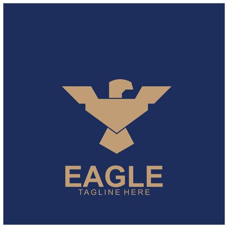 Eagle  with modern concept. Eagle icon design. Vector Illustrationのイラスト素材