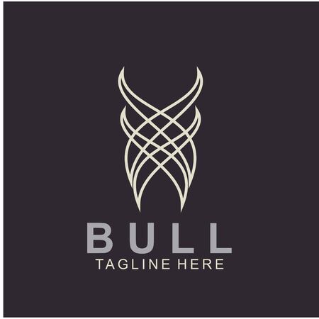 Premium bull  design. Abstract icon bull and cow designのイラスト素材