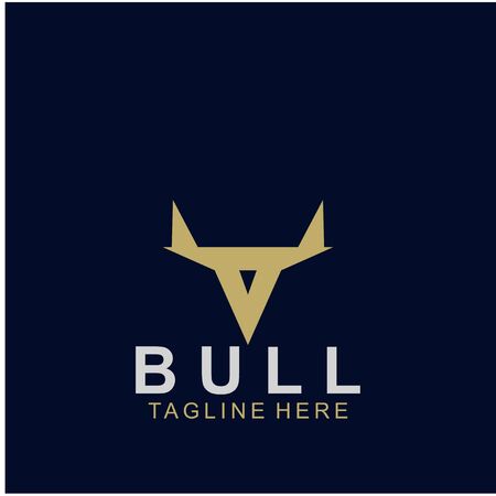 Premium bull logo design. Abstract icon bull and cow designのイラスト素材
