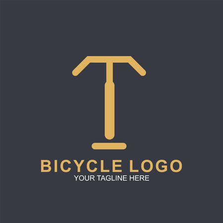 Bicycle logo design template. Cycling race vector icon illustrationのイラスト素材