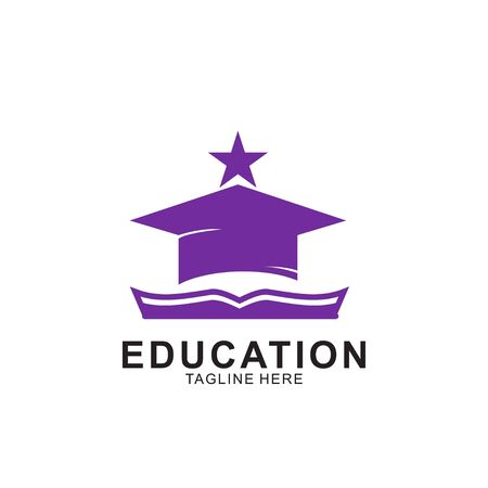 Education logo design with modern concept. Icon education vector illustration.のイラスト素材