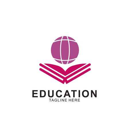 Education logo design with modern concept. Icon education vector illustration.のイラスト素材