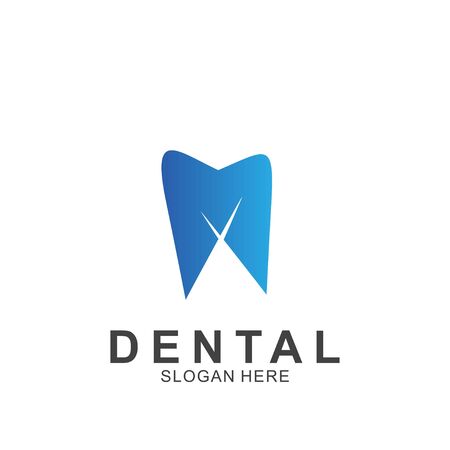 Dental Logo colorful Design template. Icon tooth abstract modern.のイラスト素材