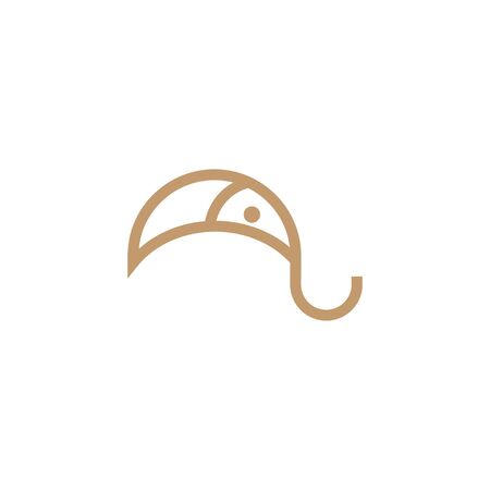 Elephant Logo Design with modern concept. Icon elephant vector