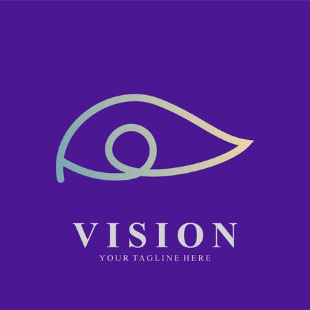 Eye Concept Logo Design with modern concept. Abstract icon eye vector illustrationのイラスト素材