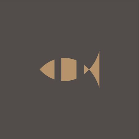 Premium fish logo design. Abstract icon fish vector illustrationのイラスト素材