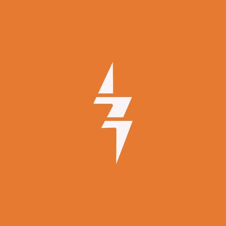 Premium Flash Logo design. Abstract Vector Thunder, electric and bolt lightningのイラスト素材