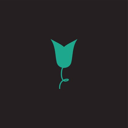 Luxury floral logo design. Ornament flower abstract vector. jewel boutique vector sign.のイラスト素材