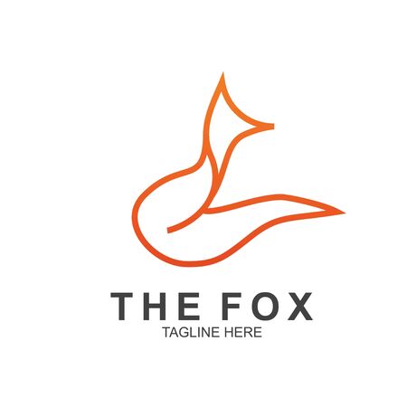 Fox logo with modern concept. Vector icon fox designのイラスト素材